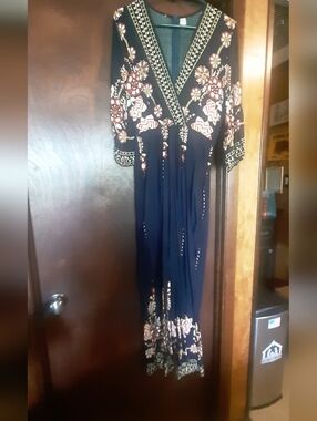 Bohemian Embroidery like design jumpsuit